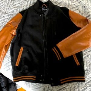 Leather Bomber/Varsity Jacket